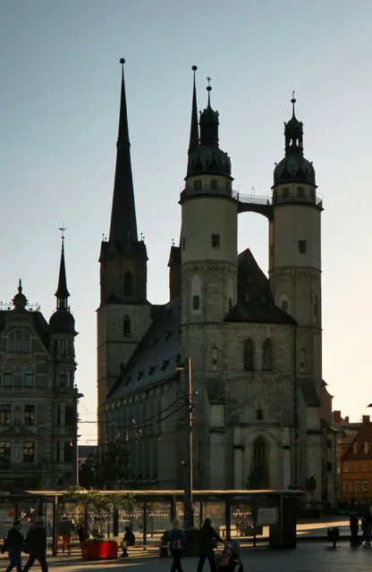 Marienkirche in Halle, Sachsen-Anhalt, gotische Architektur